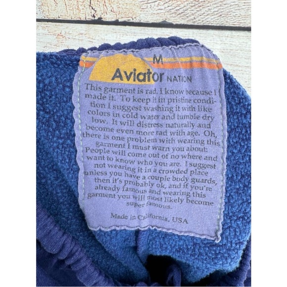 Aviator Nation Lightning Bolt Purple Sweatpants - Picture 7 of 10